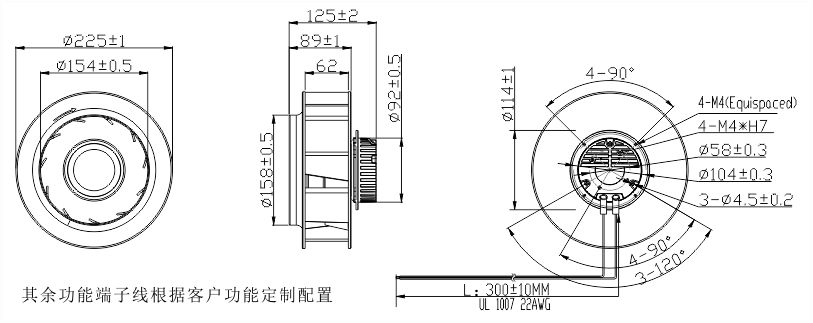 EC黄色软件榴莲视频225安装尺寸图